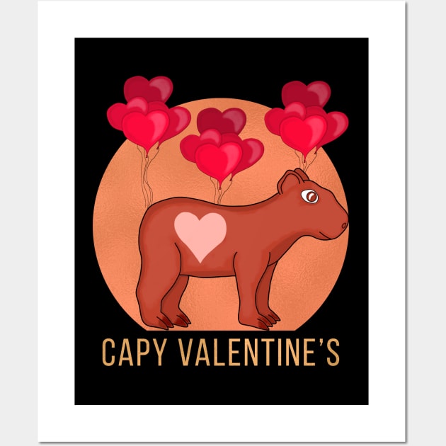 Capy Valentine's Wall Art by DiegoCarvalho